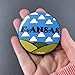 Kansas Prairie Retro Pinback Button, Retro Midwest Art Gift, Handmade Accessories 2.25