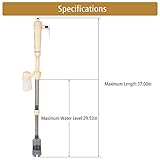 Ejoyous Automatic Gravel Cleaner Aquarium Siphon for Vacuum Cleaning Water，Aquarium Filter Electric Aquarium Vacuum Cleaner for Fish Tank Aquarium 520L/h - Image 3