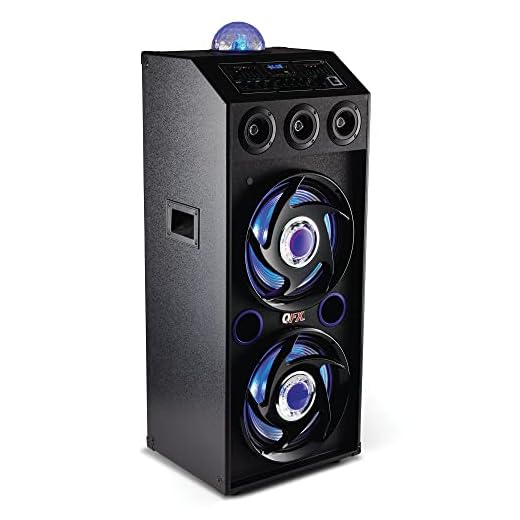 QFX SBX-412207BTBL Bluetooth Speaker with Built-in Amplifier, Blue