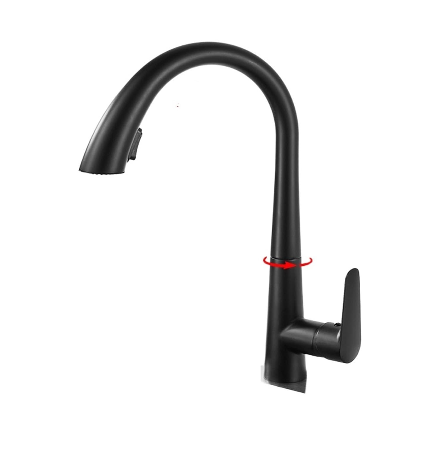 Gqnblvhzupdm Nero Kitchen Faucets, 360 Swivel Home Kitchen Pull-Out, Hot And Cold Water Faucet Washbasin Sink Retractable Splash-Proof(Nero)
