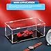 DoubleFill 1 Pcs Clear Acrylic Display Case for 1: 24 Model Car Requires Installation Acrylic Display Box with Black Base Model Storage Case Stands for Toy Car Collectibles