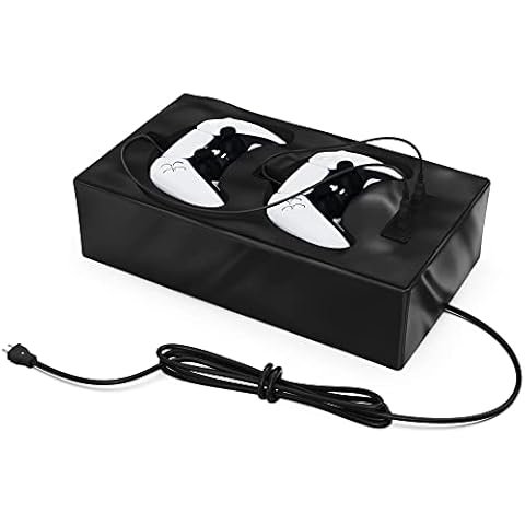 Gaming Controller Charger Docking Station for Sofa. Compatible with PS5 and PS4 Sony PlayStation Dualsense Controller. Remote Charging Station with Fast Charging Port Cover