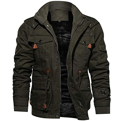 Chaqueta para Hombre, Gruesa, Cálida, Militar, Bombardero Táctico, Chaquetas para Hombre, Prendas...