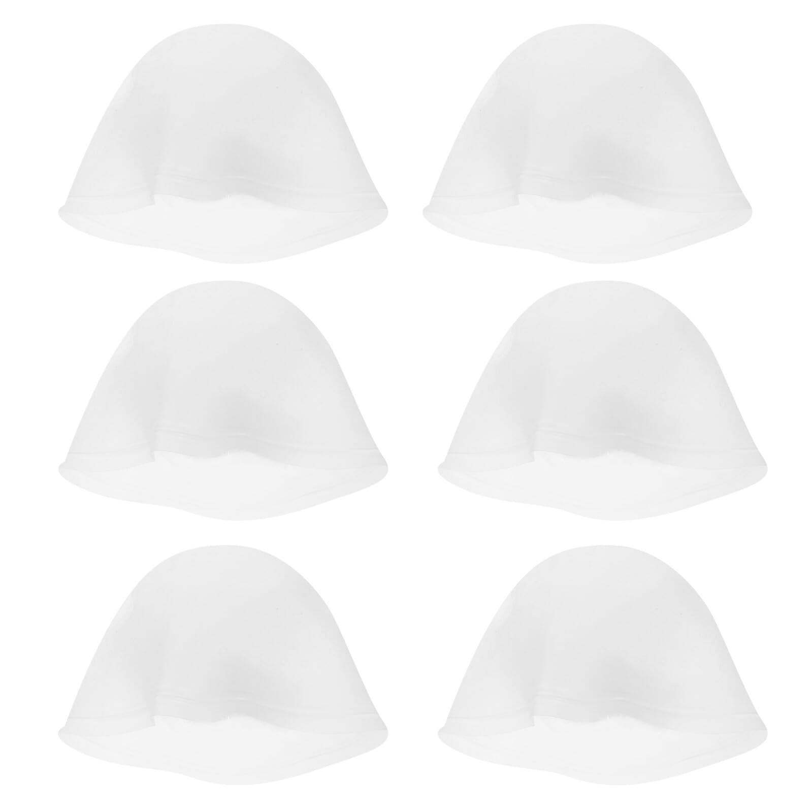 STOBAZA Cuffia per Chioma con Mèches in Silicone Riutilizzabile 6 Pezzi con Fori Preformati per Tintura Protettiva del Cuoio Capelluto per Saloni e Uso Domestico