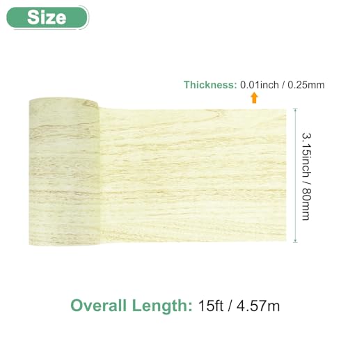 Image of M METERXITY 1-Roll Wood Grain Repair Tape, 3.15in x 15ft Textured Realistic Self-Adhesive Wood Floor Tape Contact Paper for Furniture /Floors /Home [Light Gray Pine]