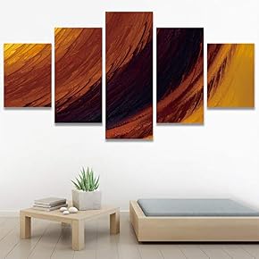 SIGNWIN 5 Panel Canvas Wall Art Modern Art...