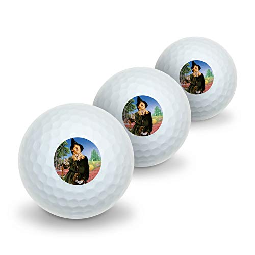 GRAPHICS & MORE Wizard of Oz Scarecrow Character Novelty Golf Balls 3 Pack