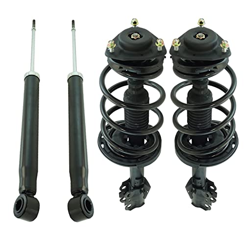 Image of TRQ Front and Rear Complete Strut Assembly & Shock Absorber Kit Complete Strut & Coil Spring Assembly Compatible with 2011-2014 Toyota Sienna