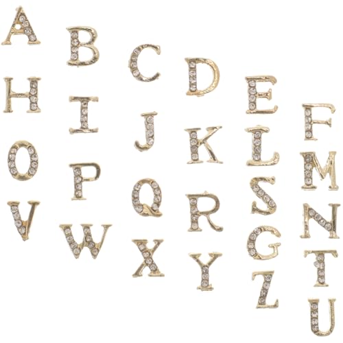 BELLIFFY 1 Set Manicure Charms Durable Letter Nail Art Charms for Creative Nail Designs for Parties and Special Occasions present for Fashion Lovers