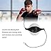 XHTLLO Double End Bag, Double End Punching Balls with Adjustable Cord and Inflator, PU Leather Speed Boxing Bag for Reflexes and Agility Training(Black and White)