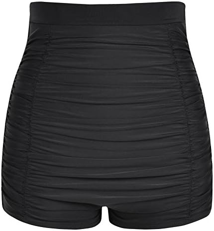 Firpearl Women’s High Waisted Bikini Bottom 50s Ruched Boyleg Swim Shorts Tummy Control Swimsuit Bottom Firpearl Women’s High Waisted Bikini Bottom 50s Ruched Boyleg Swim Shorts Tummy Control Swimsuit Bottom
