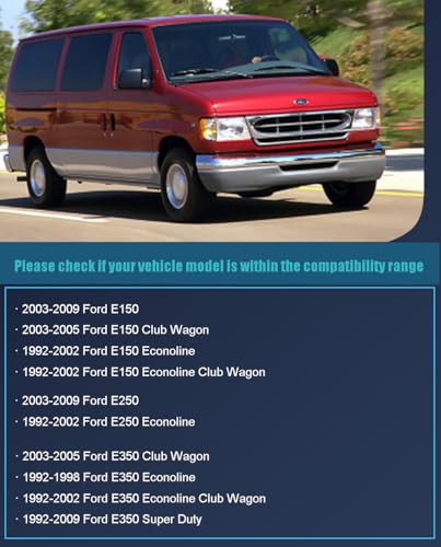 Image of Rear Left Cargo Door Latch Cable for Ford Van 1992-2009
