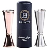 BARIANTTE Cocktail Jigger Set Bartending | Jigger with Measurements Inside Double Jigger 2 oz 1 oz |