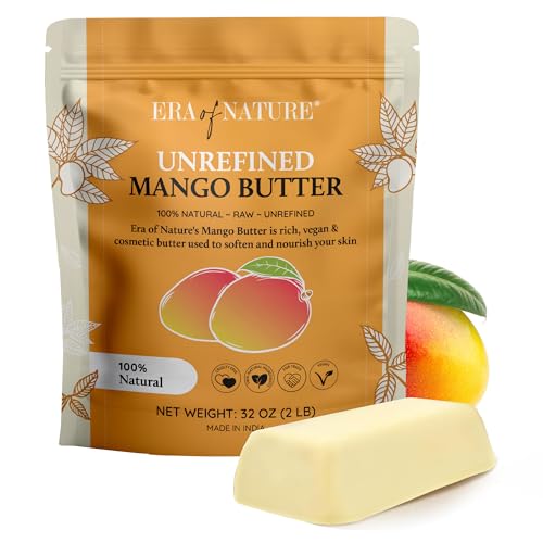 era of nature Organic Unrefined Raw Mango Body Butter Block