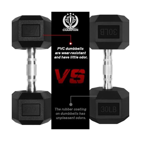 RitFit 5-650 LBS PVC Hex Dumbbell Sets with Optional Rack for Home Gym - Image 5