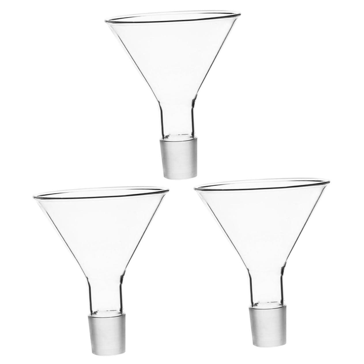 iplusmile 3piezas Embudo Para Laboratorio Embudo De Filtración Analítico De Alta Resistencia Química y Térmica Para Experimentos Laboratorios