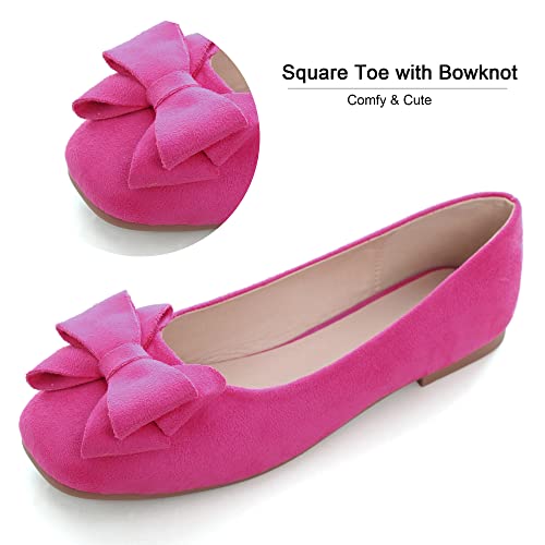 Image of Dear Time Women's Flats Shoes Bowknot Dressy Ballets Loafers Wedding Business Casual Walking Shoes