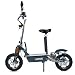 Aspide Metal - Patinete/Scooter eléctrico dos ruedas, con sillín, plegable, luz LED...