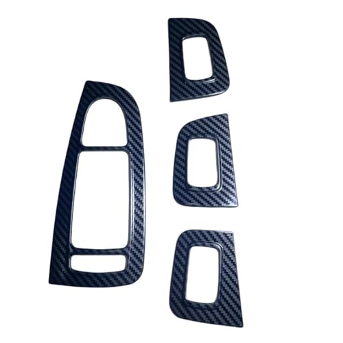 AYEXNSV Cubierta Adhesiva Decorativa for el Panel de Botones del Interruptor, Compatible con elevalunas eléctricos Mercedes-Benz W205 X253 Clase C GLC.(Carbon Fiber Pattern)