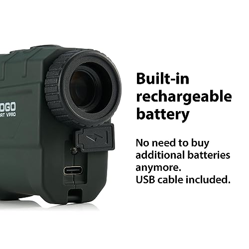 image for Gogogo Sport Vpro Green Hunting Rangefinder -1200 Yards Laser Range Fi