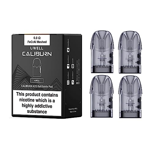 Uwell Caliburn A3S Pod 2ml Vape Cartridge No Nicotine(0.8Î�