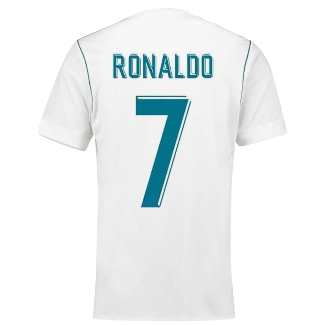 Ronaldo #7 Retro 17/18 Home Short Sleeve Soccer Jersey for Men Fan Version