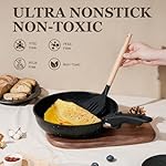 KIKCOIN 20 Pcs Pots and Pans Set Non Stick, Detachable Handle Cookware Sets Nonstick, Non Toxic Induction RV Kitchen Cooking Set with Removable Handles, Dishwasher/Oven Safe, Easy Clean (Black) - Image 3