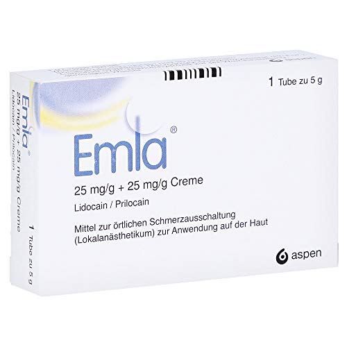 EMLA 25 mg/g + 25 mg/g Creme + 2 Tegaderm Pfl. 5 Gramm