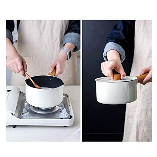 Poêle de friture antiadhésive à induction avec manche en silicone isolant