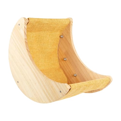 天然木猫の窓のベッドハンギング大きなペットのための止まり4つのセキュアな吸引カップスペース節約デザインペット休む窓に取り付けられた猫