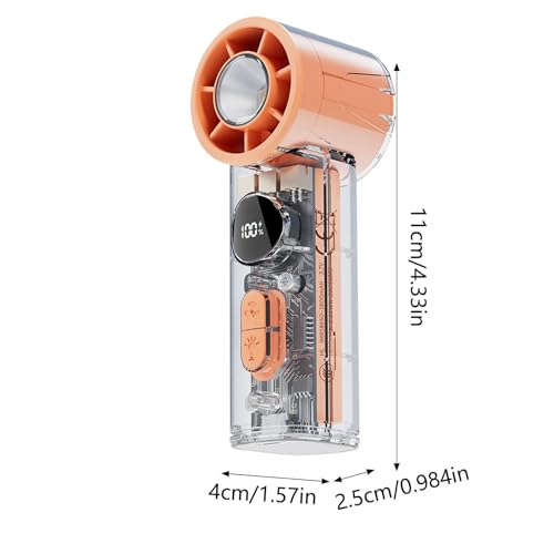 Ventilador de verano recargable por USB con flujo ajustable para aire libre 7