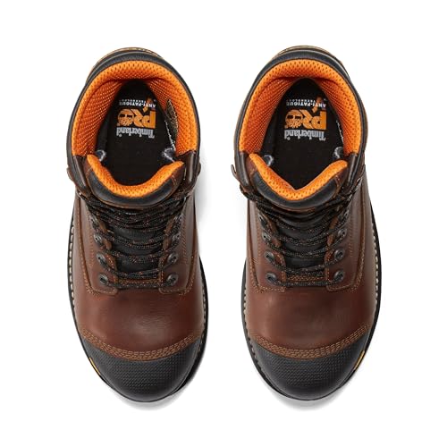 Timberland PRO Timberland PRO Men's Helix HD 6 Inch Composite Safety Toe Waterproof Industrial Work Boot, Tempest Brown-2024 NEW, 10M
