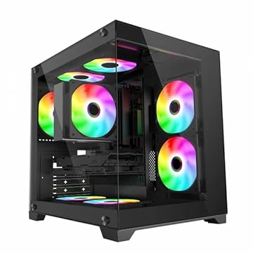 Gabinete Gamer Aquário Black Box com Fan