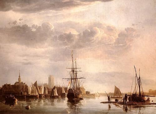 Lienzo cuadro Vista de Dordrecht para decoracion acogedora de comedores