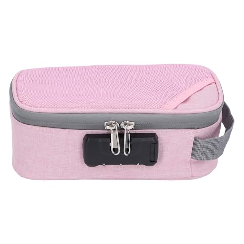 Antiodore da Viaggio Portatile Impermeabile Contenitore con Serratura per il PINK