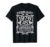 Photo Gallery 45 anni regali vintage febbraio 1976 45° compleanno regalo maglietta Photo Gallery 45 anni regali vintage febbraio 1976 45° compleanno regalo maglietta
