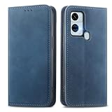 MOJIA Coque pour Oukitel C33, �tui Portefeuille Folio en Cuir PU [Fermeture Magn�tique], Coque � Int�rieure en TPU, Support pour Cartes Housse. Bleu