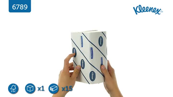 Kleenex Papierhandtücher mit Interfold V-Falz 6789, 2-lagige Papiertücher, 15 Packungen x 186 Handtücher (insg. 2.790 Falthandtücher) – Bild 8