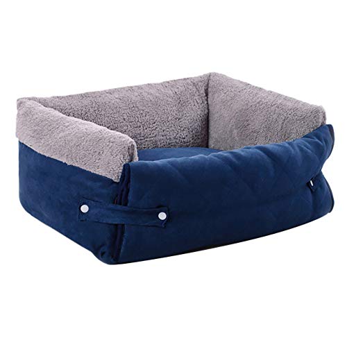 FREESOO Panier Lit pour Chien Chat 3 en 1 Super Doux Confortable Amovible Niche de Chien Tapis...