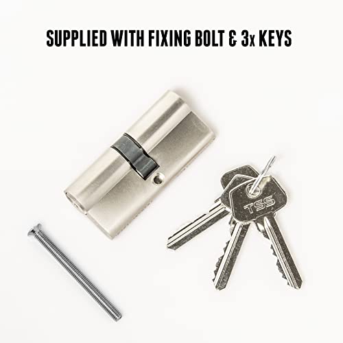 Satin Chrome Euro Cylinder Lock - Image 2