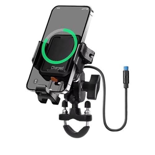 Support navigation GPS moto antichoc et antivol doté d'une charge rapide sans fil