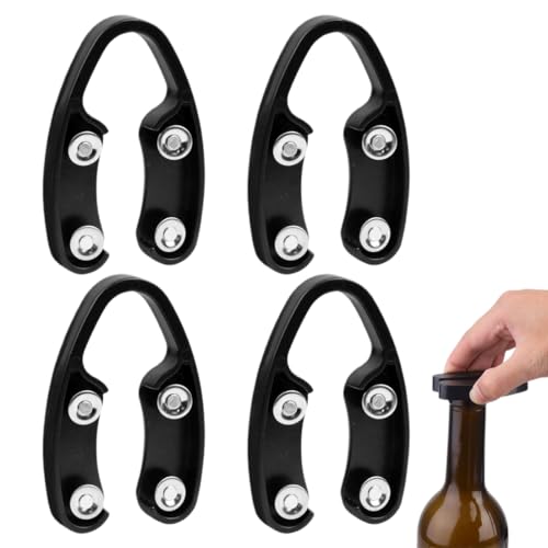 QEXUJOW Taglia bottiglie di vino da 4 pezzi, strumento per la rimozione della pellicola dalle bottiglie di vino, taglia bottiglie di alluminio per rimuovere la pellicola di alluminio dalle bottiglie
