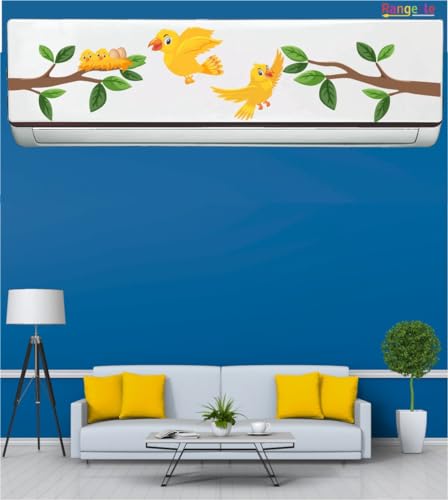 Image of ' yellow Birds'' AC Sticker (96 cm x30 cmx 24 cm)