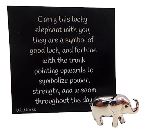 Westmon Works Lucky Elephant Charm Legend Pocket Tiny Trinket Set for Good Luck with Card3