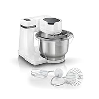 Amazon Produktbild: Bosch Küchenmaschine Serie 2 MUMS2EW00, Edelstahl-Schüssel 3,8 L,