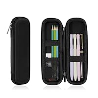 FINPAC Federmäppchen, Federtasche Hart Eva Stift Etui stoßfeste Stiftetasche Mäppchen Schlamperbox Bleistifttasche für Executive Füllfederhalter für Büro Schule (Schwarz, Klein)