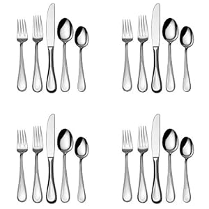 Mikasa Bravo 20-Piece 18/10 Stainless Steel Flatware Set , Service for 4