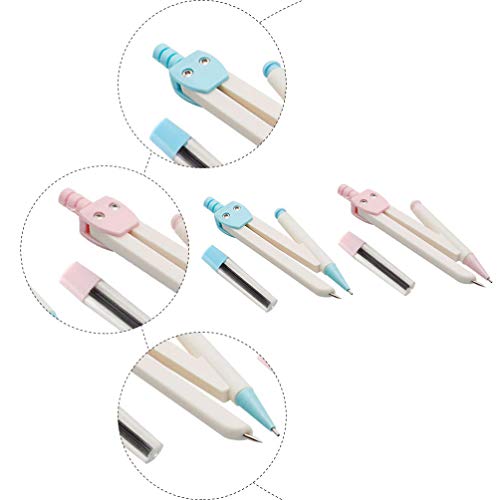 Toyvian 2Pcs Estudante de Matemática Geometria Bússola Desenho E Desenho de Bússola de Precisão para
