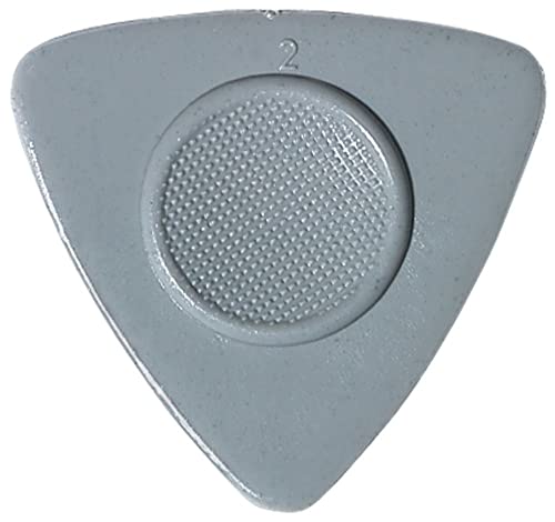 Heriba Médiators Plectrum/Pick Nylon empreinte du pouce en creux, triangle, gris, 12 pièces - Les Beatles, Paul McCartney, John Lennon, RIngo Starr, George Harrison Heriba Médiators Plectrum/Pick Nylon empreinte du pouce en creux, triangle, gris, 12 pièces