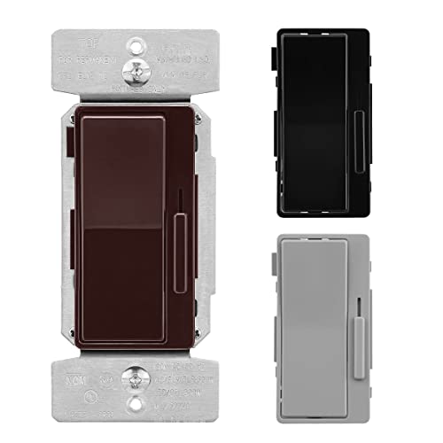 Image of Eaton Universal Decorator Dimmer 120V, Black /Brown /Gray